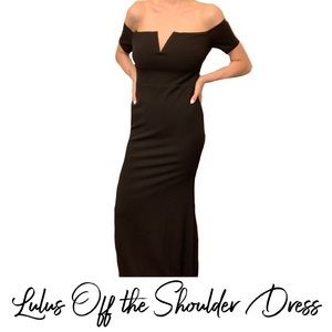 Lulus — Off the Shoulder Black Dress